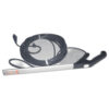 Handle with Cord, Tube, and Switch, for G series (light gray/gray black) Sebo vacuum cleaner repair part
