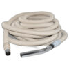 Fit All, Central vac Hose Assy-central Vac 50ft Metal End C.p. White