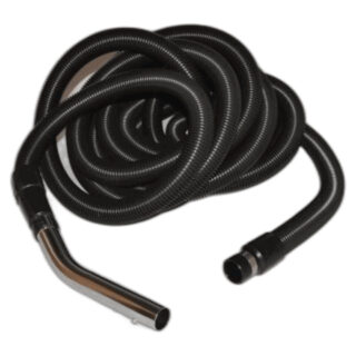 Fit All, Central vac Hose Complete-30ft Black Central Vac W/button