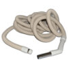 Fit All, Central vac Hose Complete-30ft White Central Vac Crush Proof