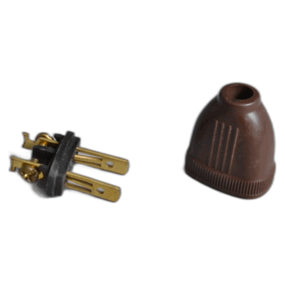 Fit All, Residential Male Grip Plug/ Brown