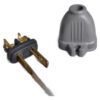 Fit All, Residential Male Grip Plug Grey