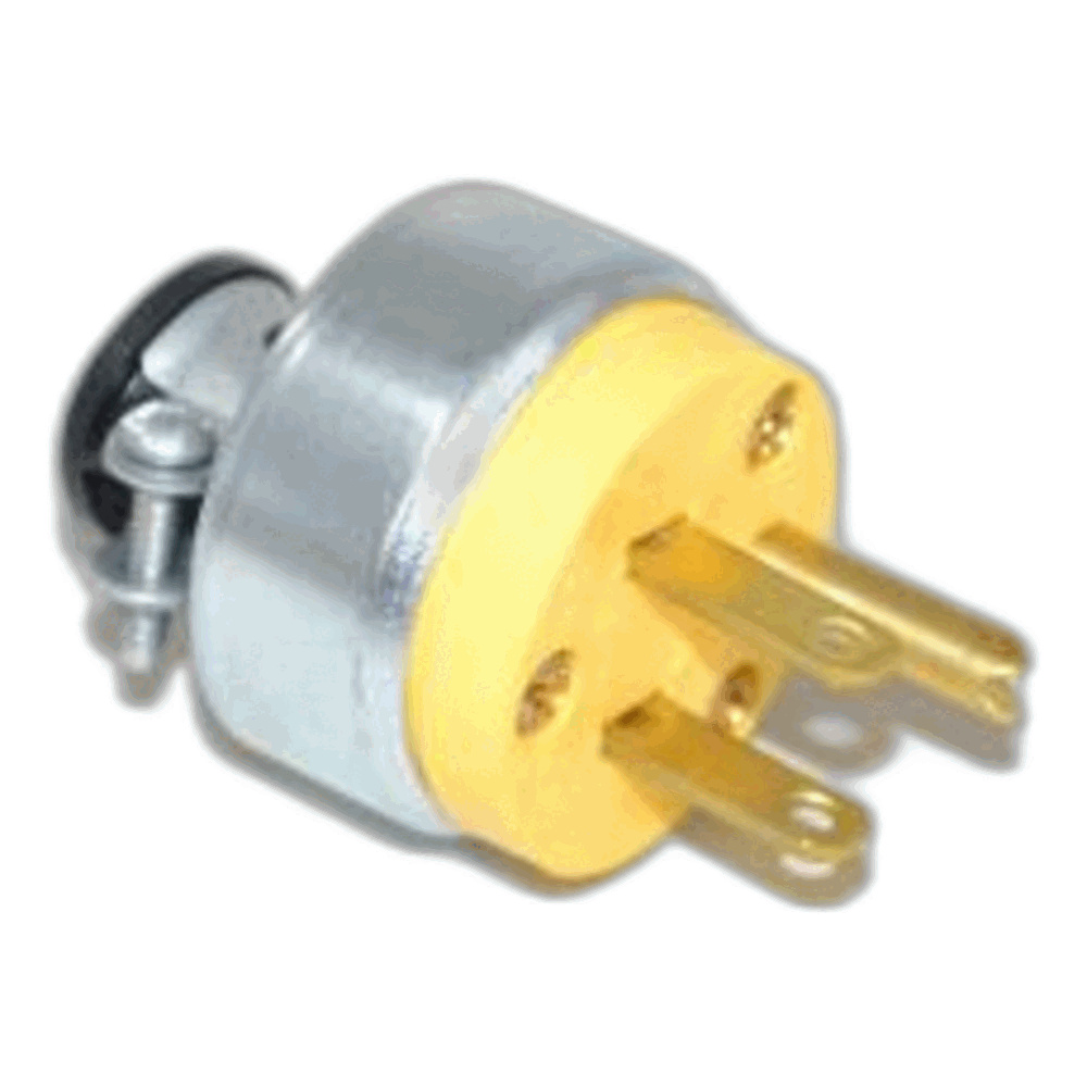 Fit All, Commercial Male Plug-3 Prong Cooper Yellow Metal Commercial