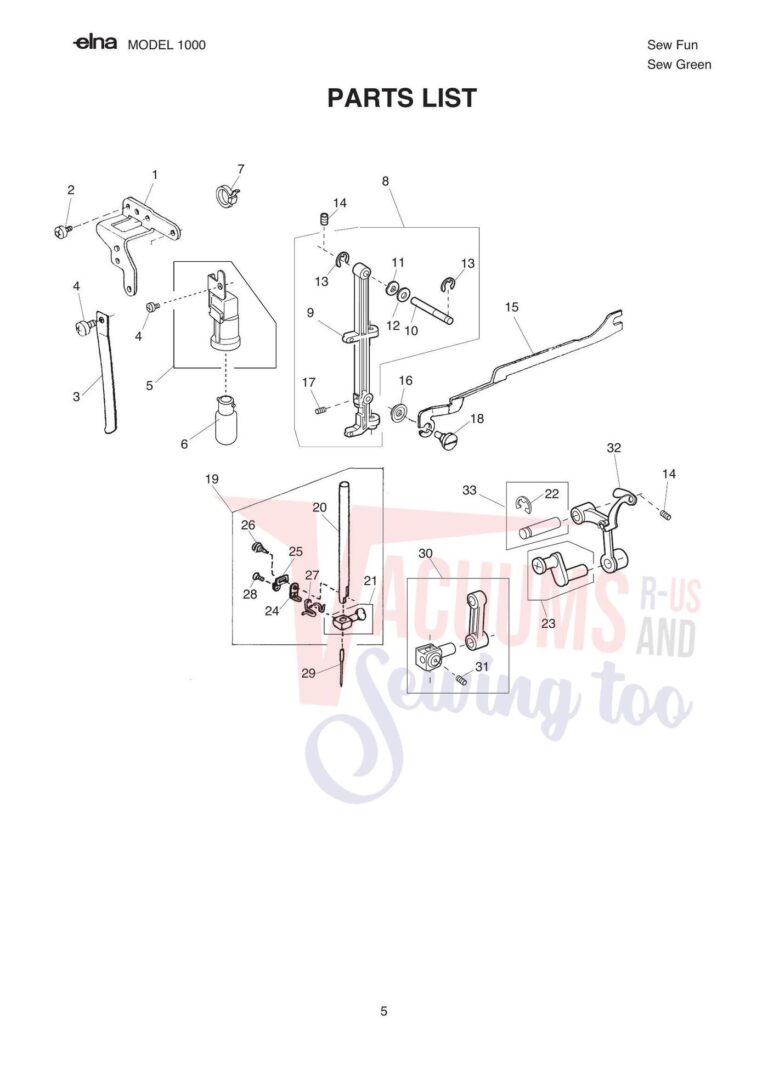 Elna pl1000 schematic page 4 preview