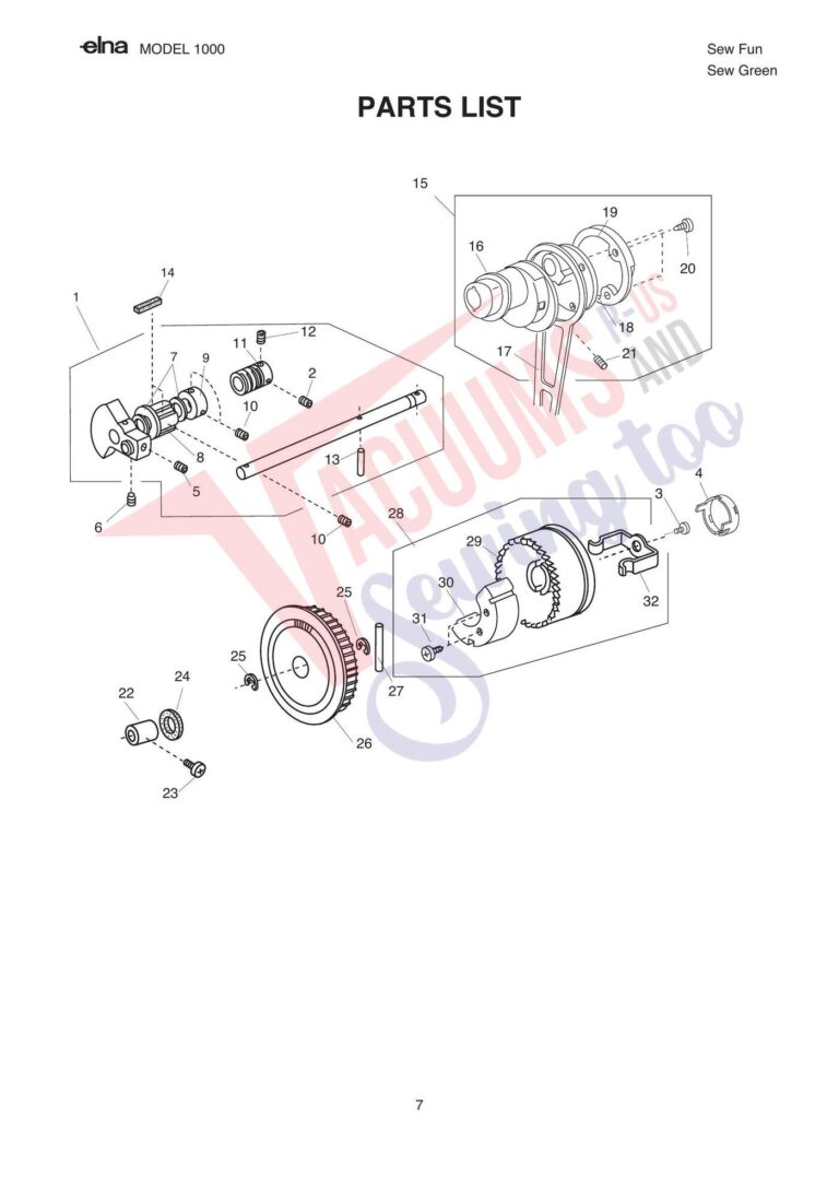 Elna pl1000 schematic page 5 preview