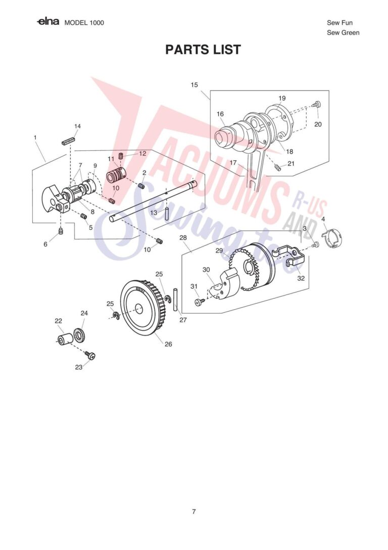 Elna pl1000 schematic page 5 preview