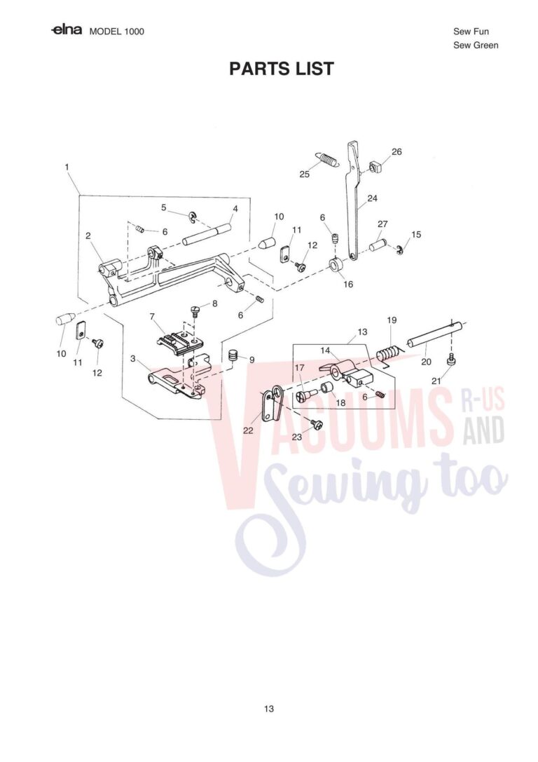 Elna pl1000 schematic page 8 preview