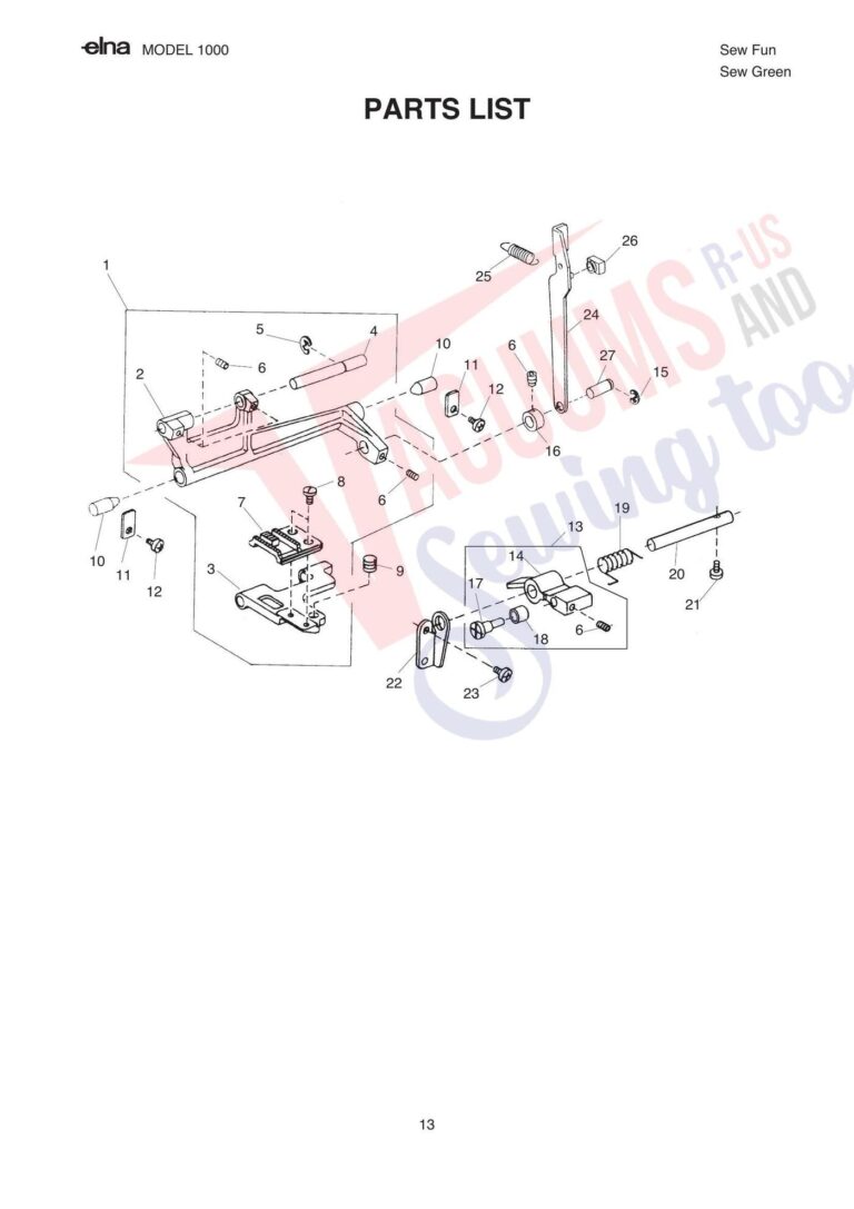 Elna pl1000 schematic page 8 preview