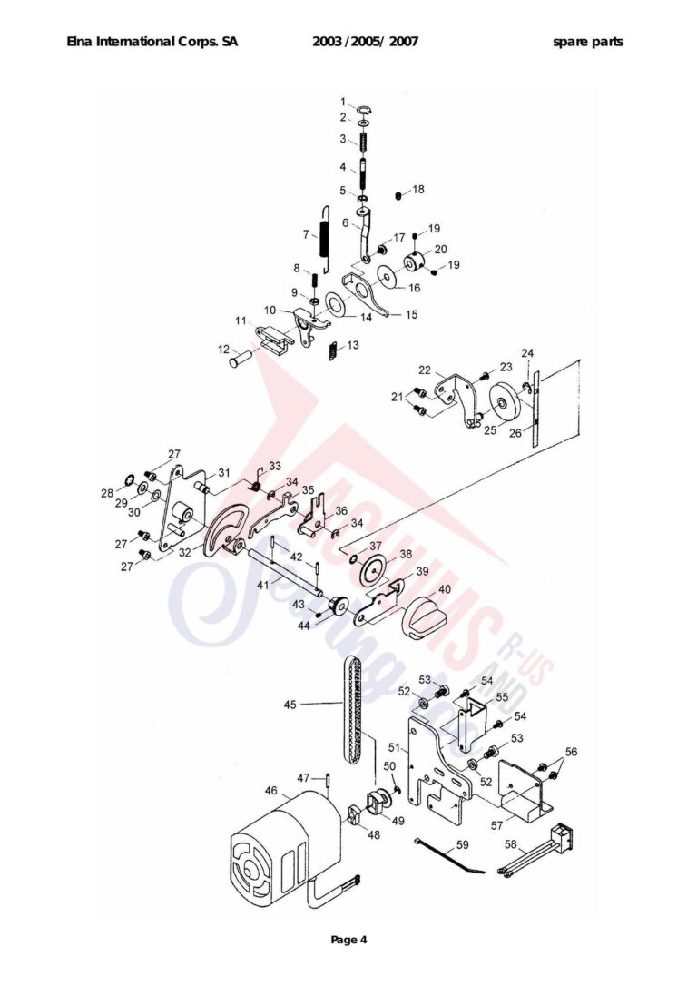 Elna 2003 schematic page 6 preview