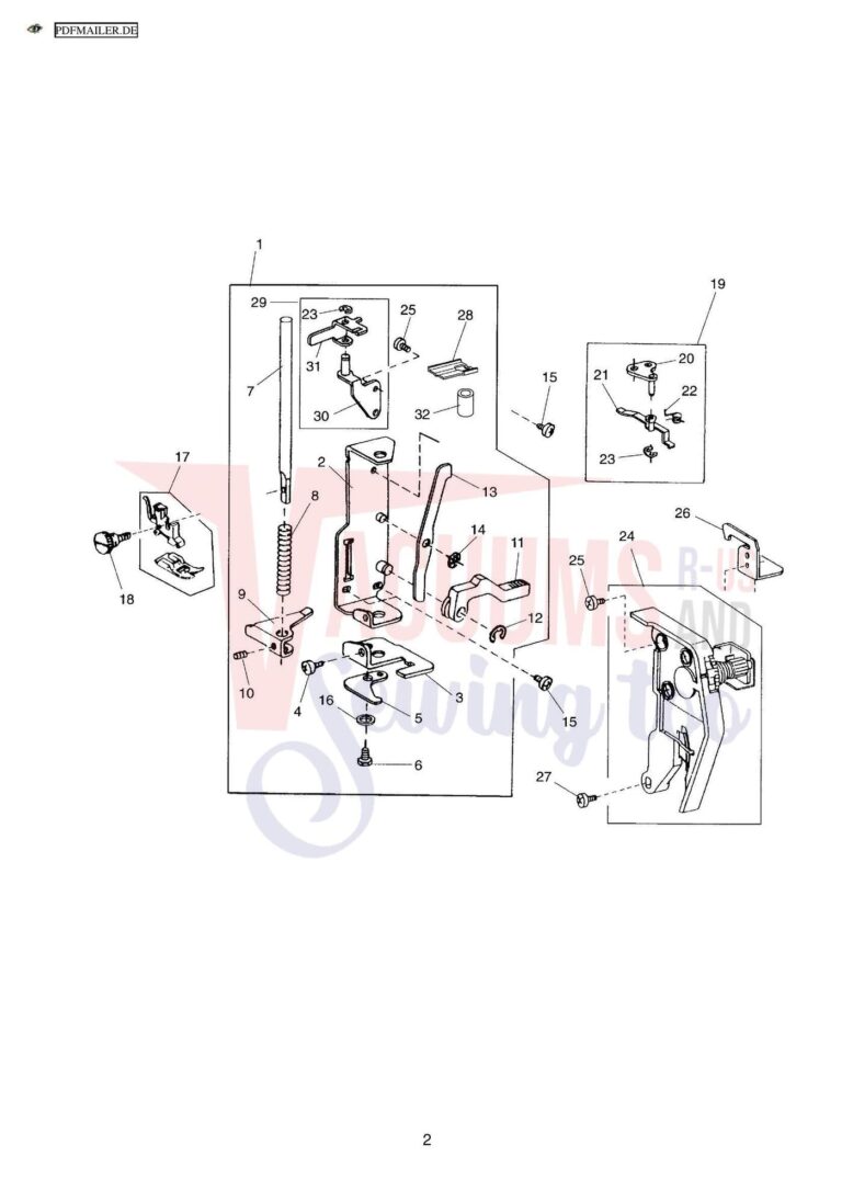 Elna 2110 schematic page 5 preview