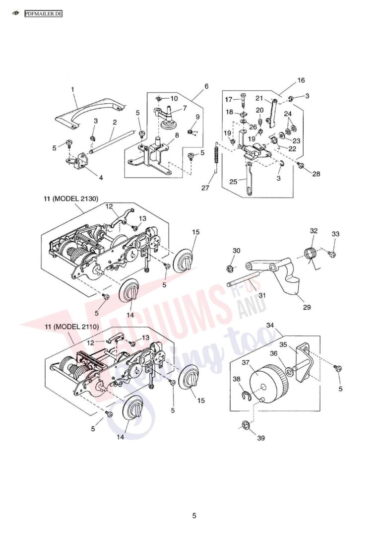 Elna 2110 schematic page 8 preview