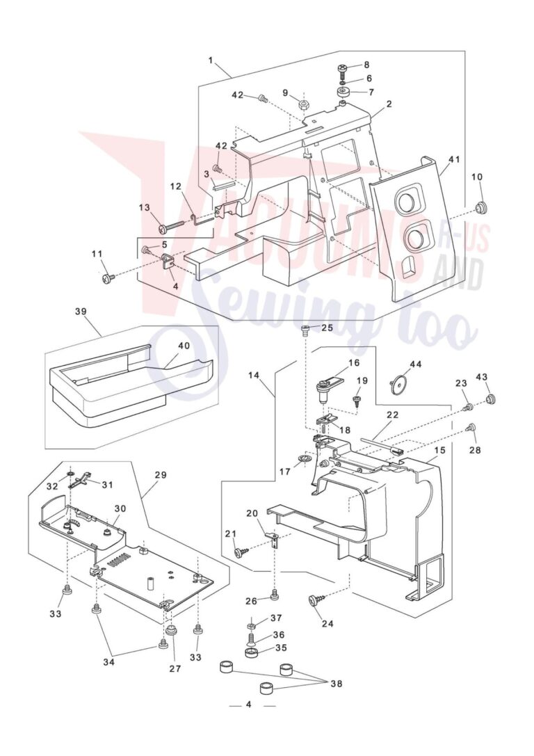 Elna 2600 schematic page 5 preview