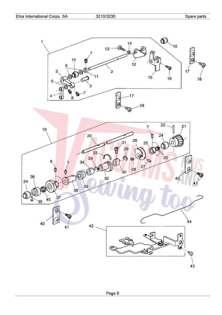 Elna 3210 schematic page 2 preview