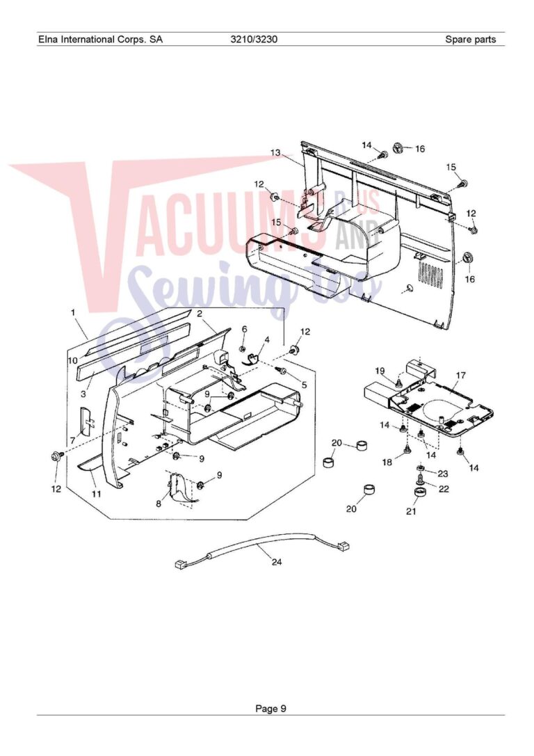 Elna 3210 schematic page 3 preview