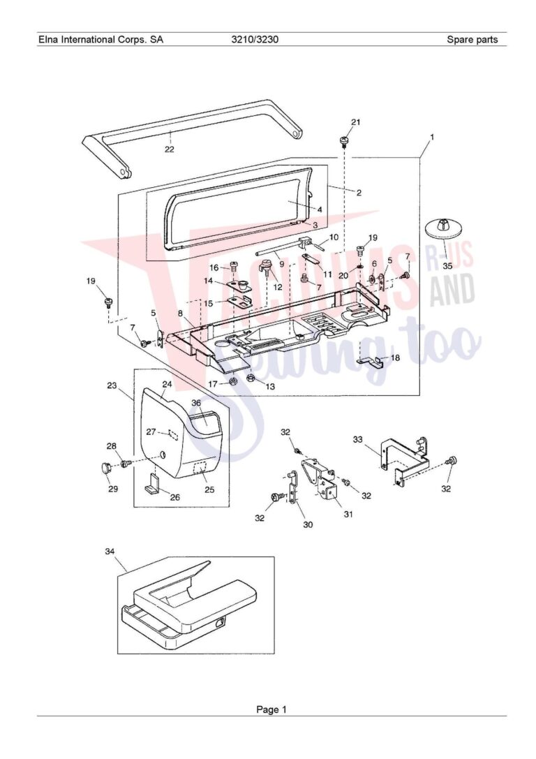 Elna 3210 schematic page 6 preview