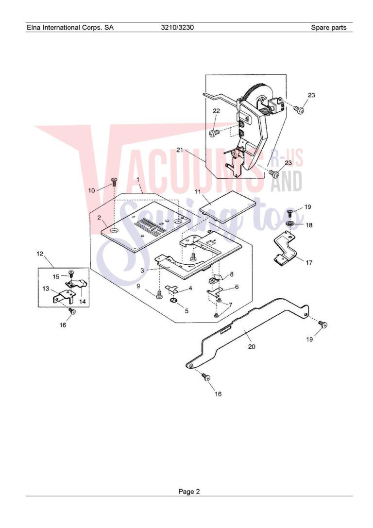 Elna 3210 schematic page 7 preview
