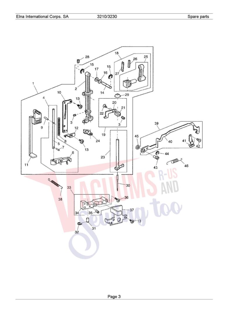 Elna 3210 schematic page 8 preview