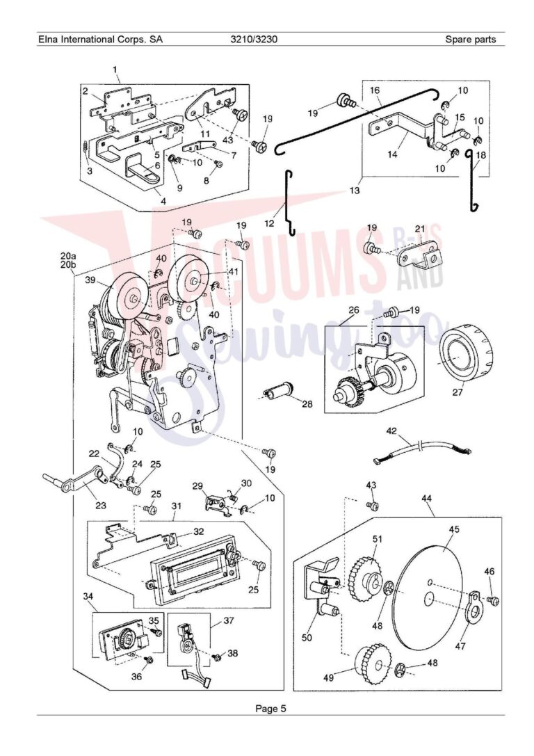 Elna 3210 schematic page 10 preview