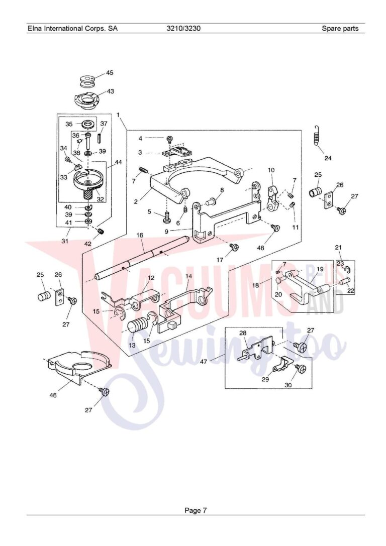 Elna 3210 schematic page 1 preview
