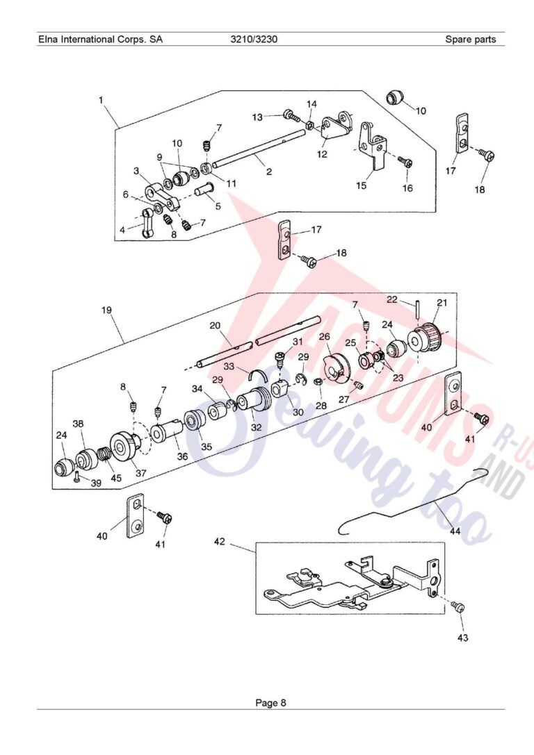 Elna 3210 schematic page 2 preview