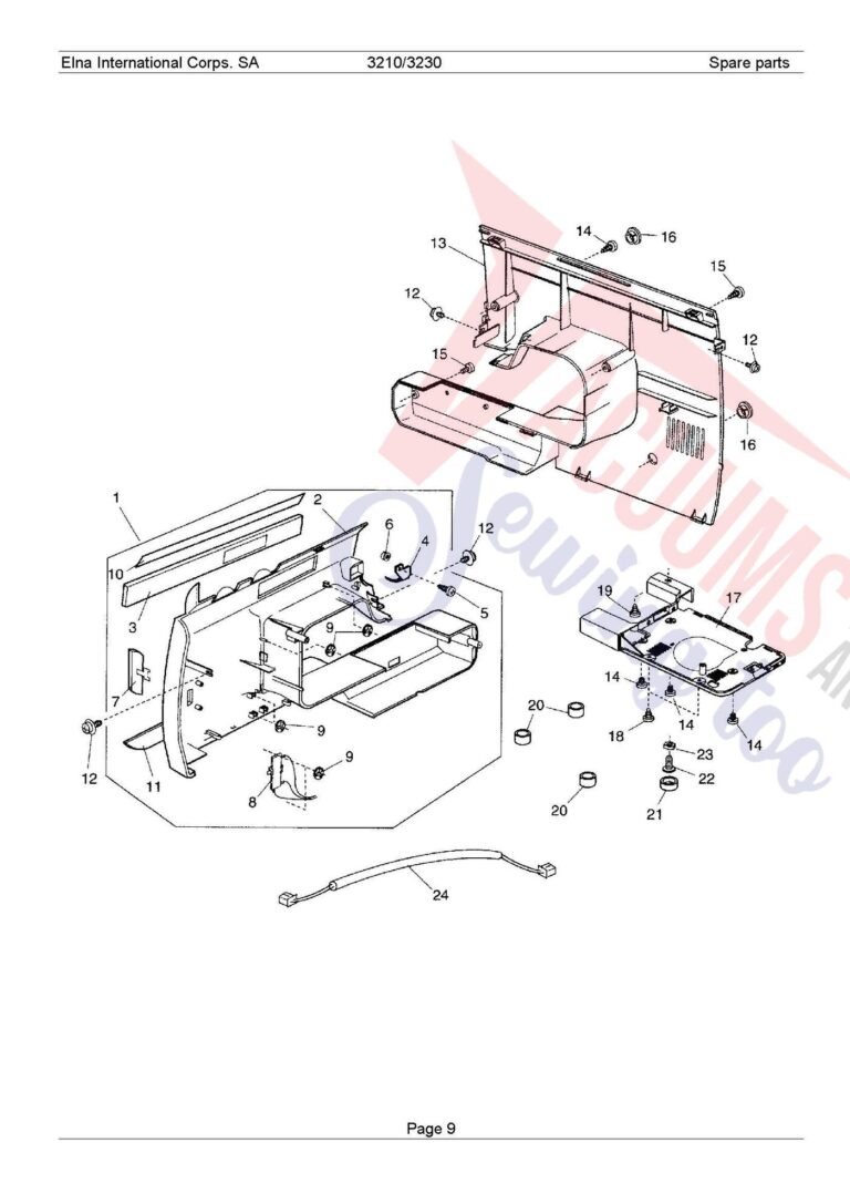 Elna 3210 schematic page 3 preview