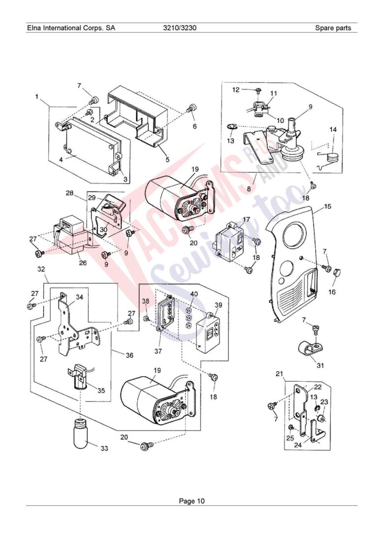 Elna 3210 schematic page 4 preview