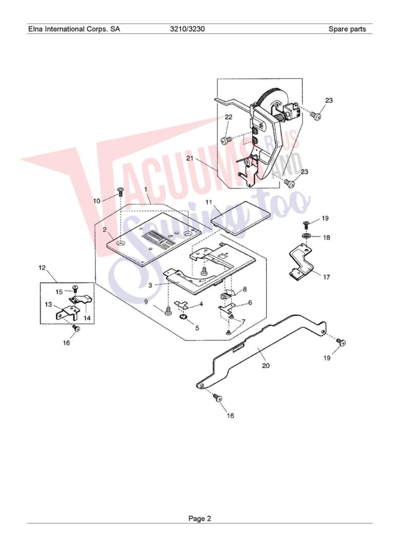 Elna 3210 schematic page 7 preview