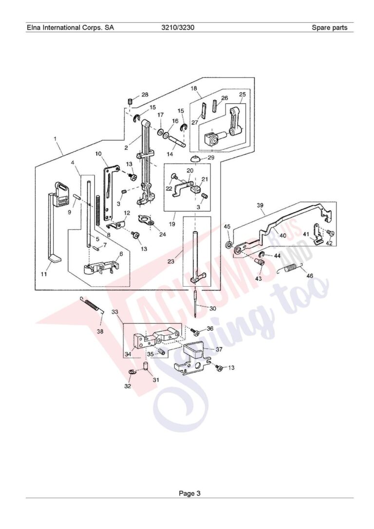 Elna 3210 schematic page 8 preview