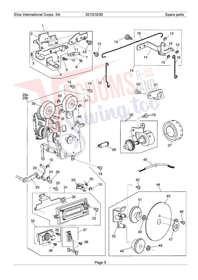 Elna 3210 schematic page 10 preview