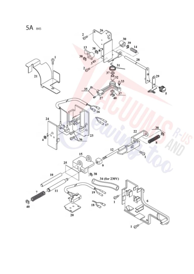 Elna 745 schematic page 2 preview