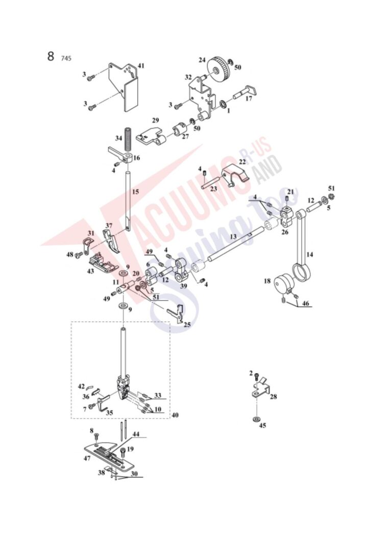 Elna 745 schematic page 6 preview
