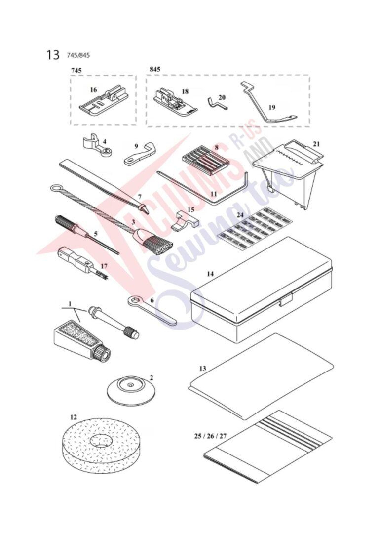 Elna 745 schematic page 12 preview