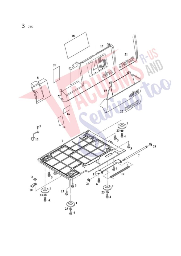 Elna 745 schematic page 16 preview