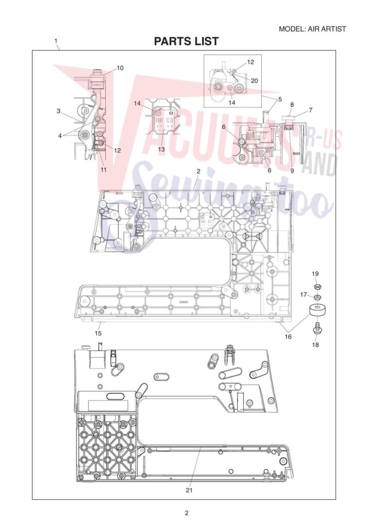 Elna air artistic schematic page 2 preview