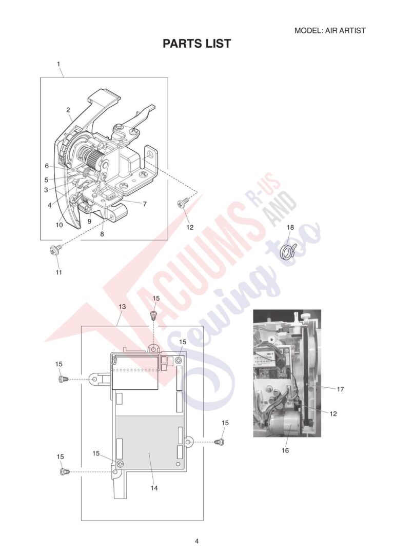 Elna air artistic schematic page 4 preview