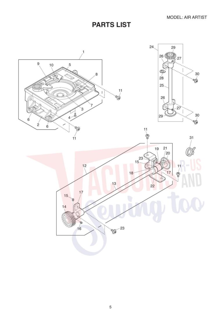 Elna air artistic schematic page 5 preview