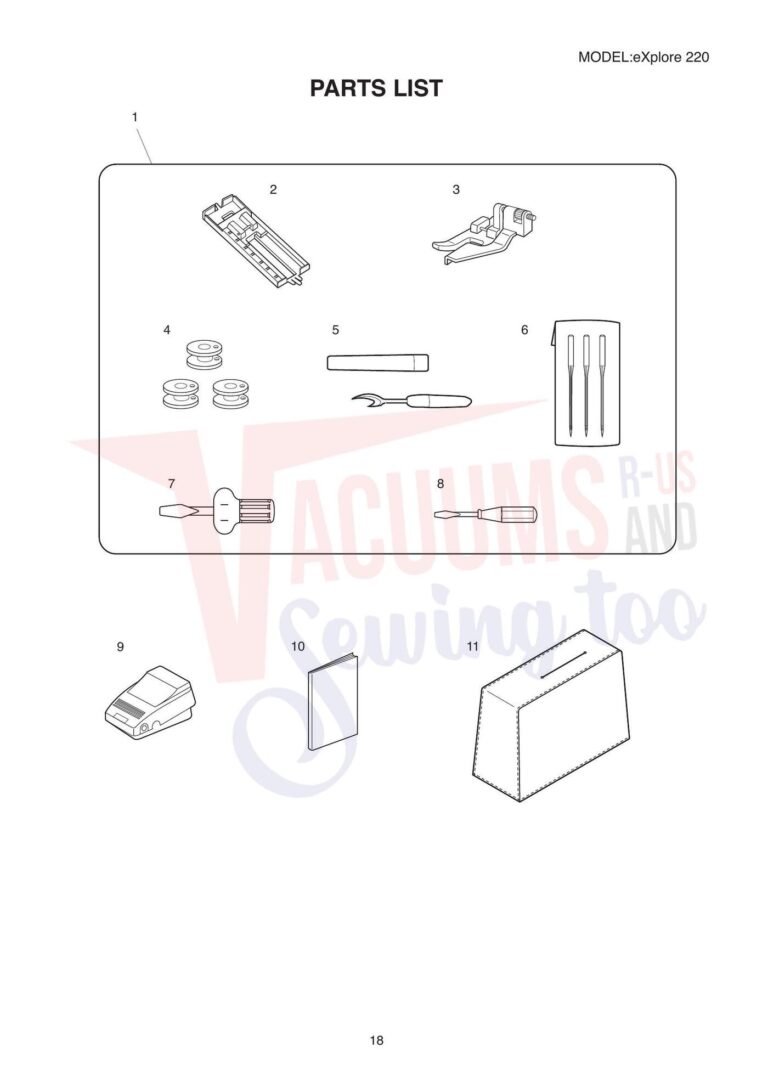 Elna el220 schematic page 1 preview