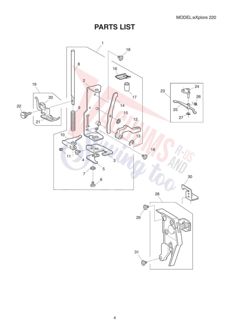 Elna el220 schematic page 3 preview