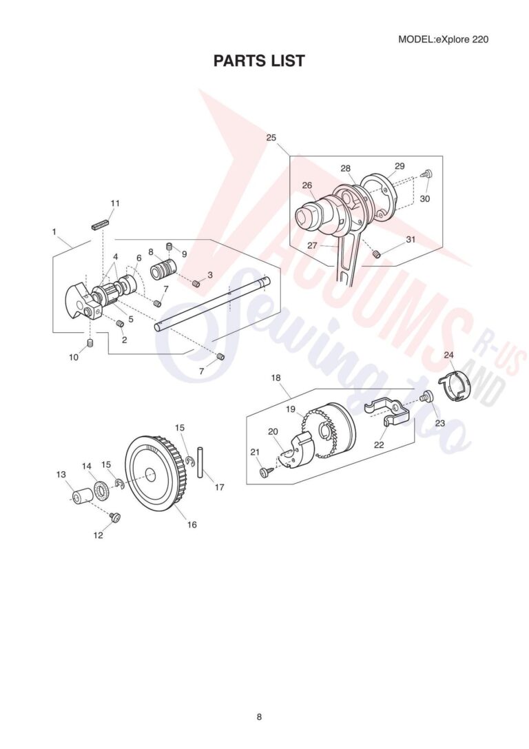 Elna el220 schematic page 5 preview