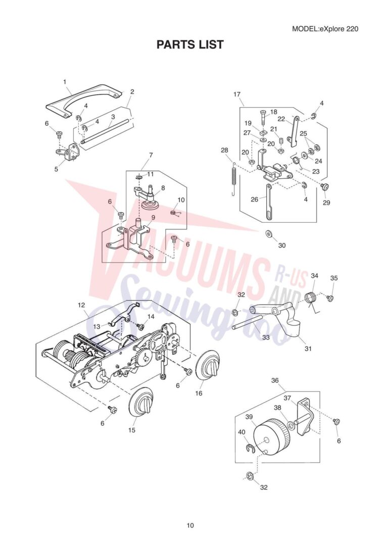 Elna el220 schematic page 6 preview