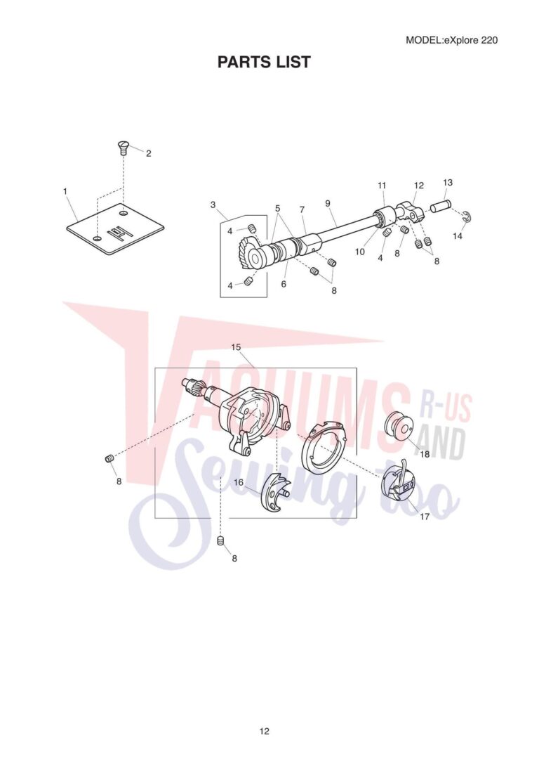 Elna el220 schematic page 7 preview