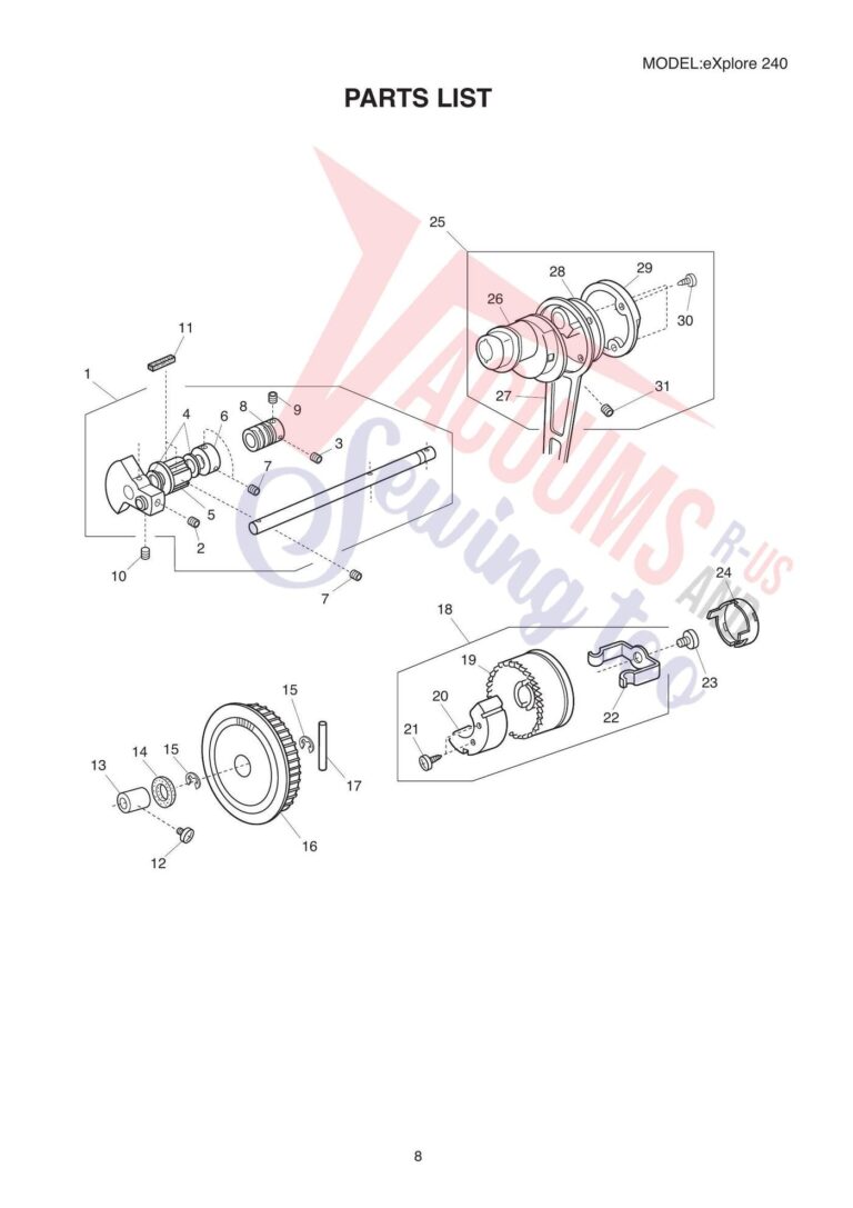 Elna el240 schematic page 5 preview