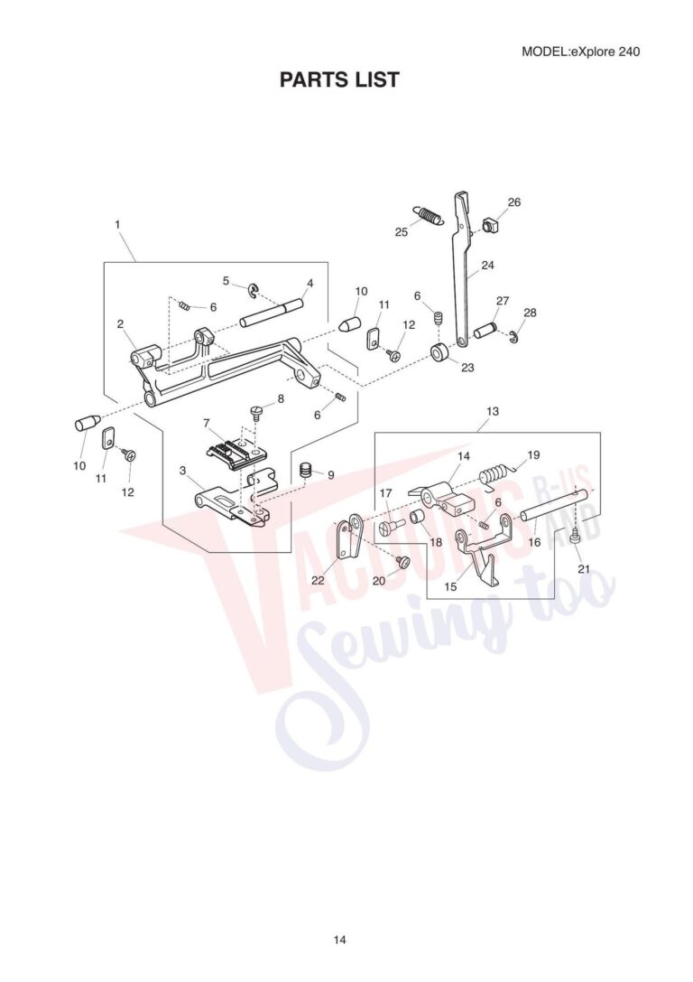 Elna el240 schematic page 8 preview