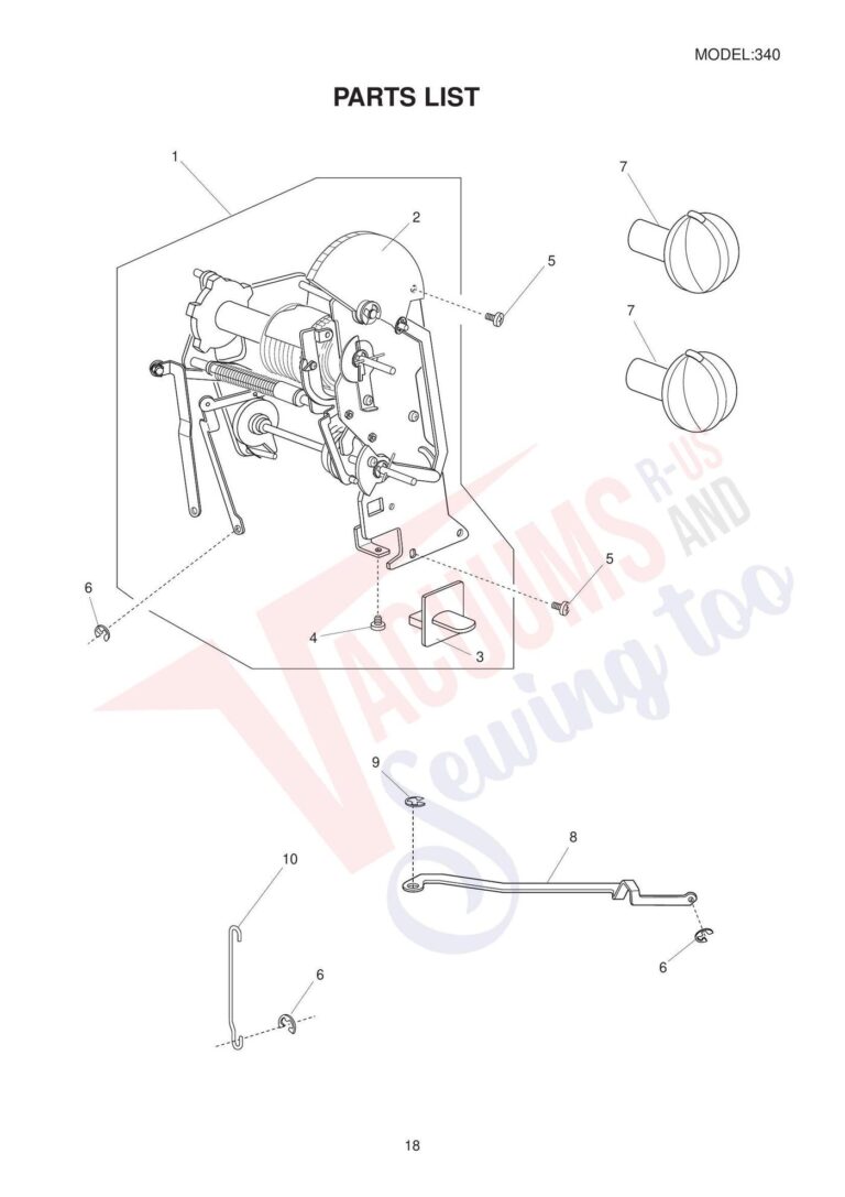 Elna el340 schematic page 1 preview