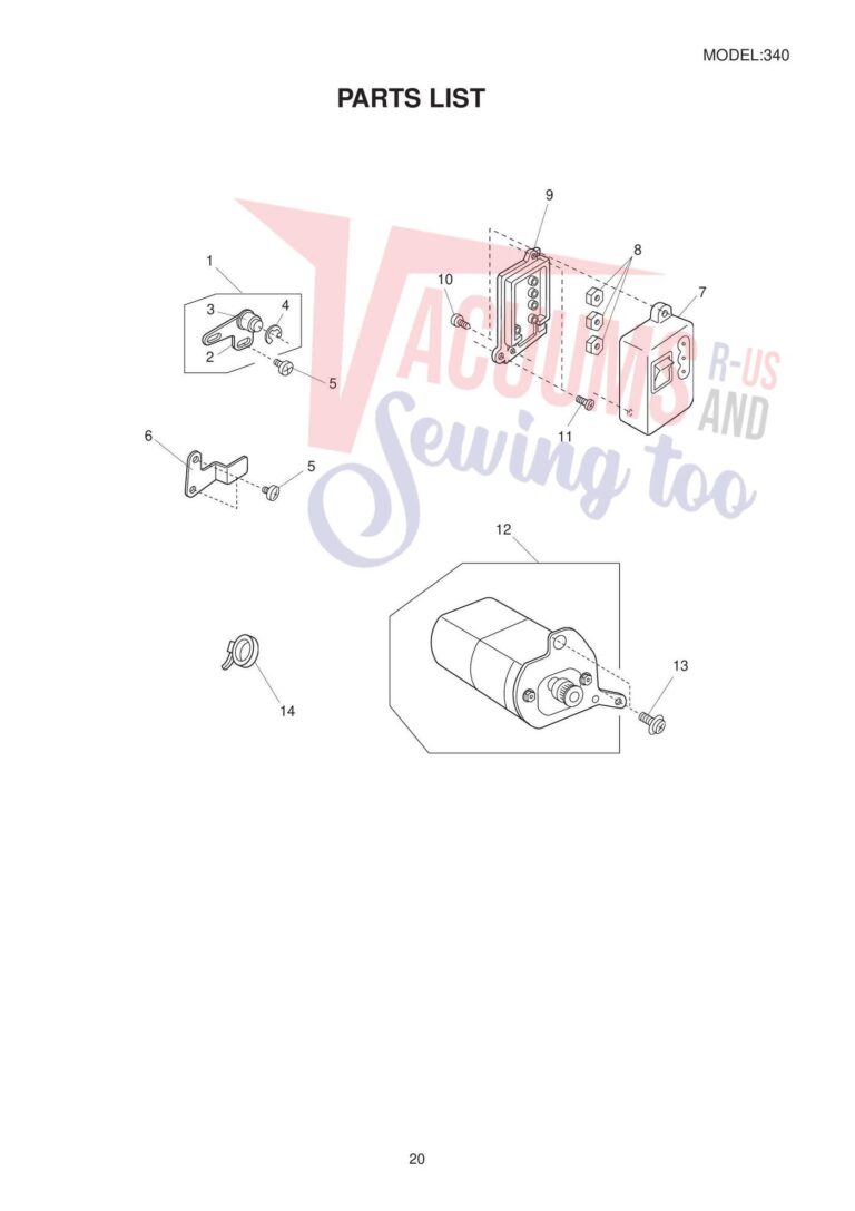 Elna el340 schematic page 2 preview