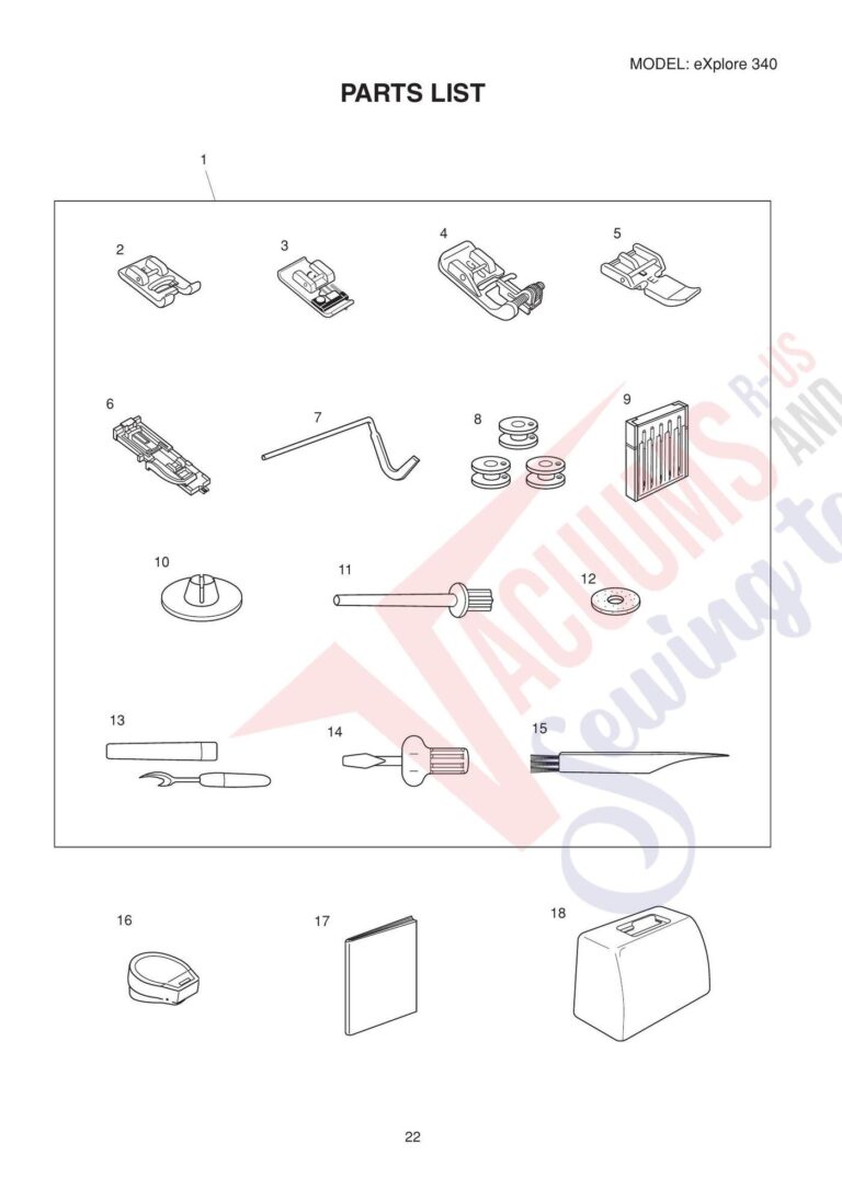 Elna el340 schematic page 3 preview