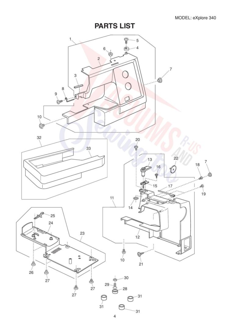 Elna el340 schematic page 5 preview