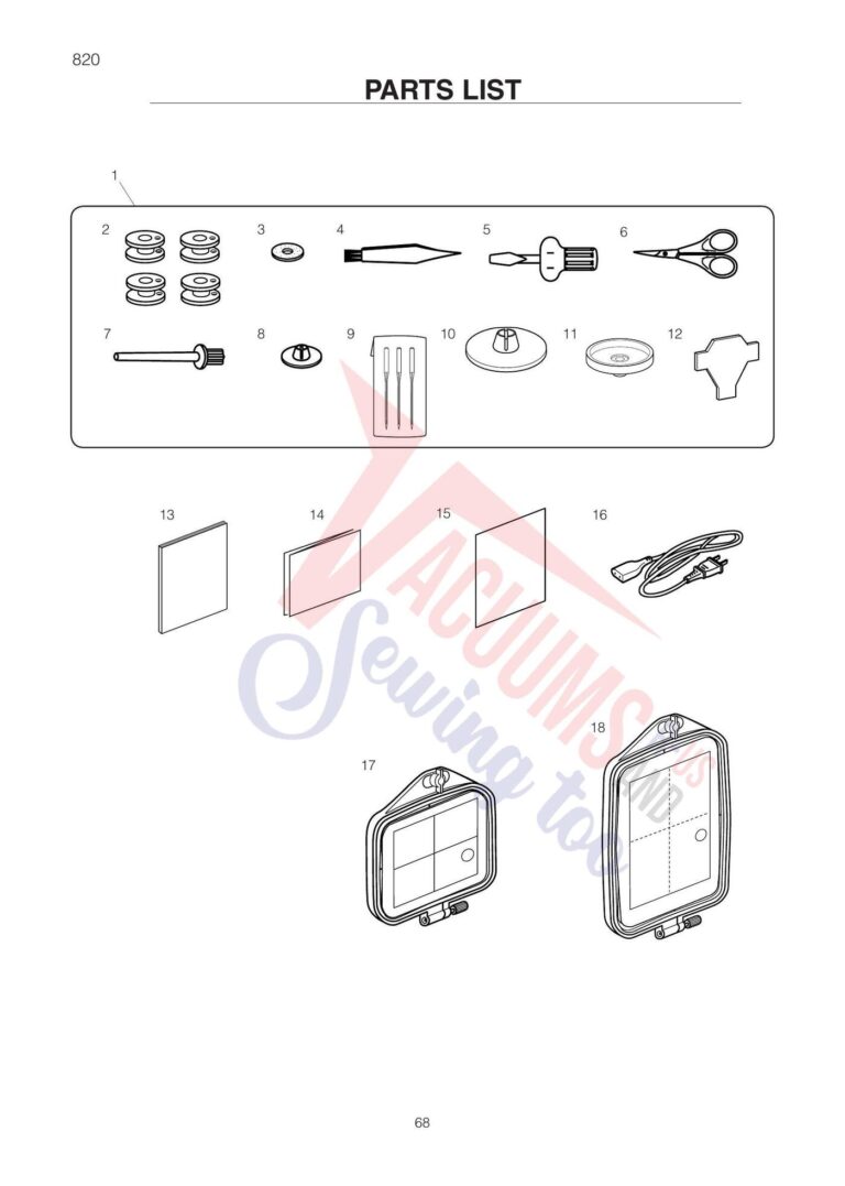 Elna el820 schematic page 5 preview