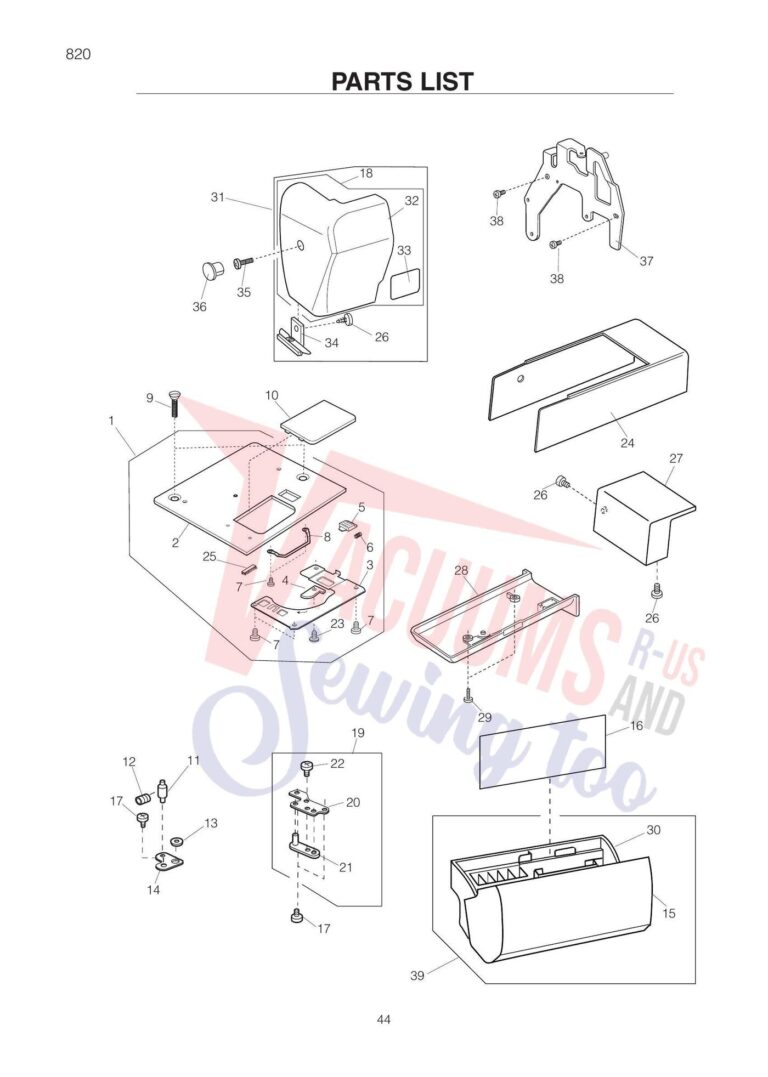 Elna el820 schematic page 6 preview