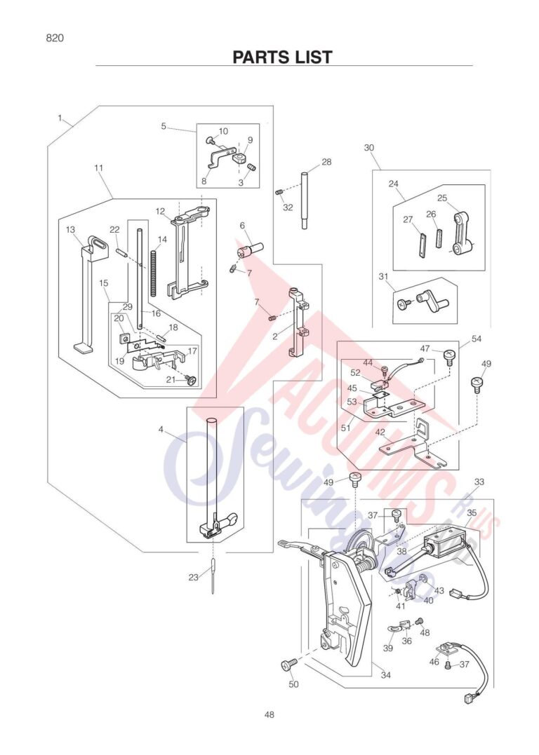 Elna el820 schematic page 8 preview